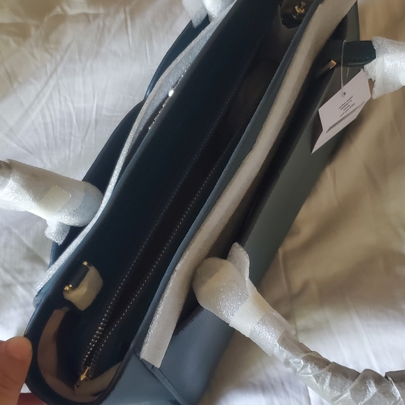 Kate Spade Brand New Purse Bag Teal Green Pink - Picture 4 of 14